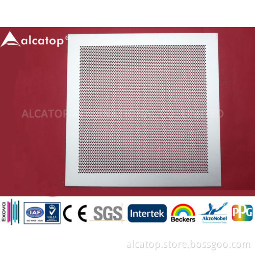 PE/PVDF/Powder Coating Perforated Aluminum Solid Panel